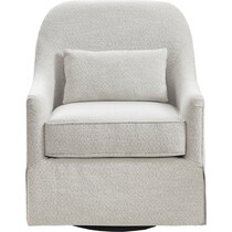 victoria white accent chair   