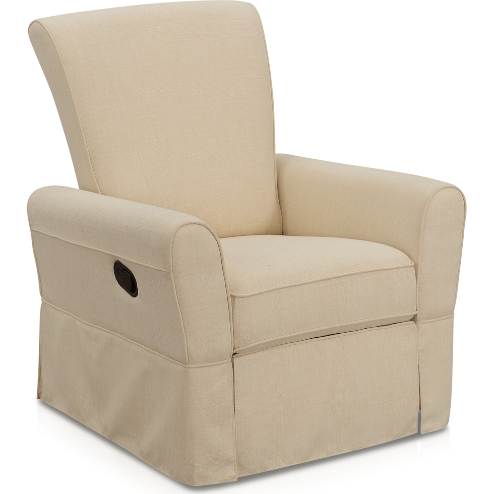 vida white manual recliner   