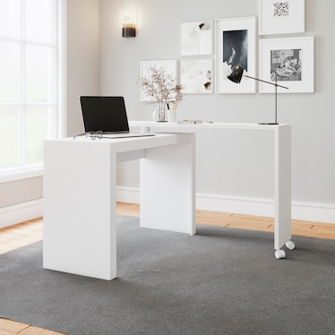 Vigo Swivel Nested Desk - White