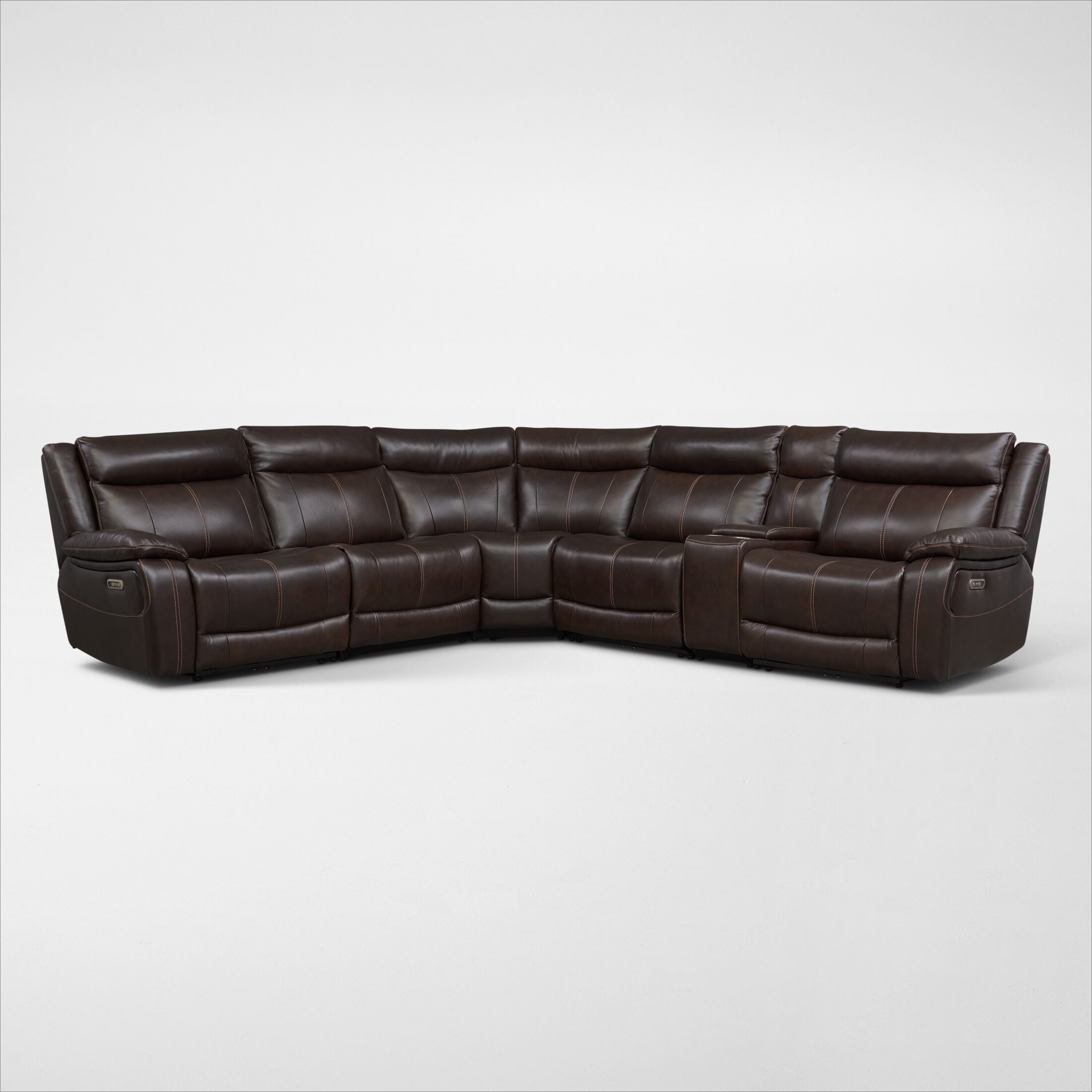 American signature sectional with recliner discount