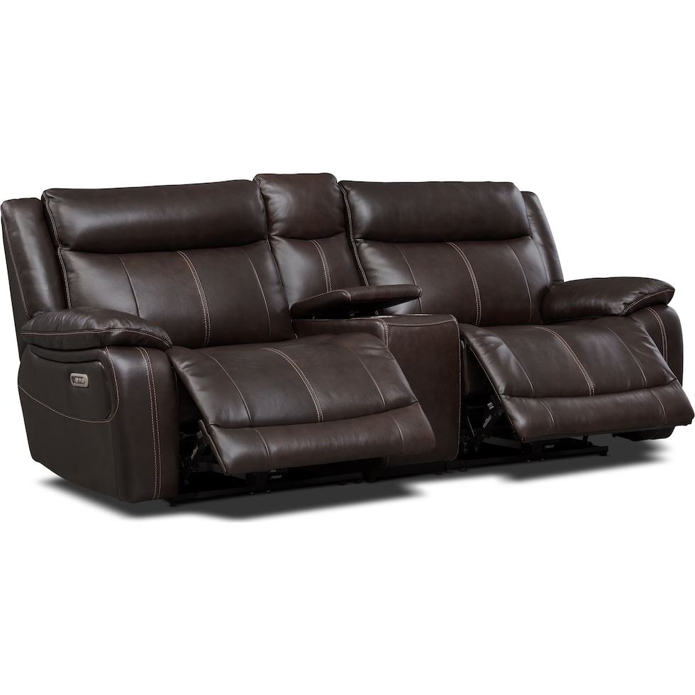 vince dark brown sofa   