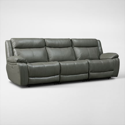 Vince 3 Piece Dual Power Reclining Sofa With Console American Signature Furniture Vince 3 Piece Dual Power Reclining Sofa, Grenada 6 Piece Power Reclining Sectional Sofa With Chaise