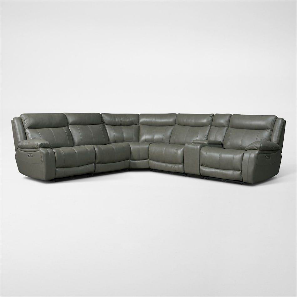vince gray  pc power reclining sectional   