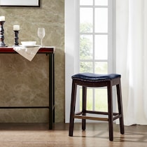 vincenzo blue counter height stool   