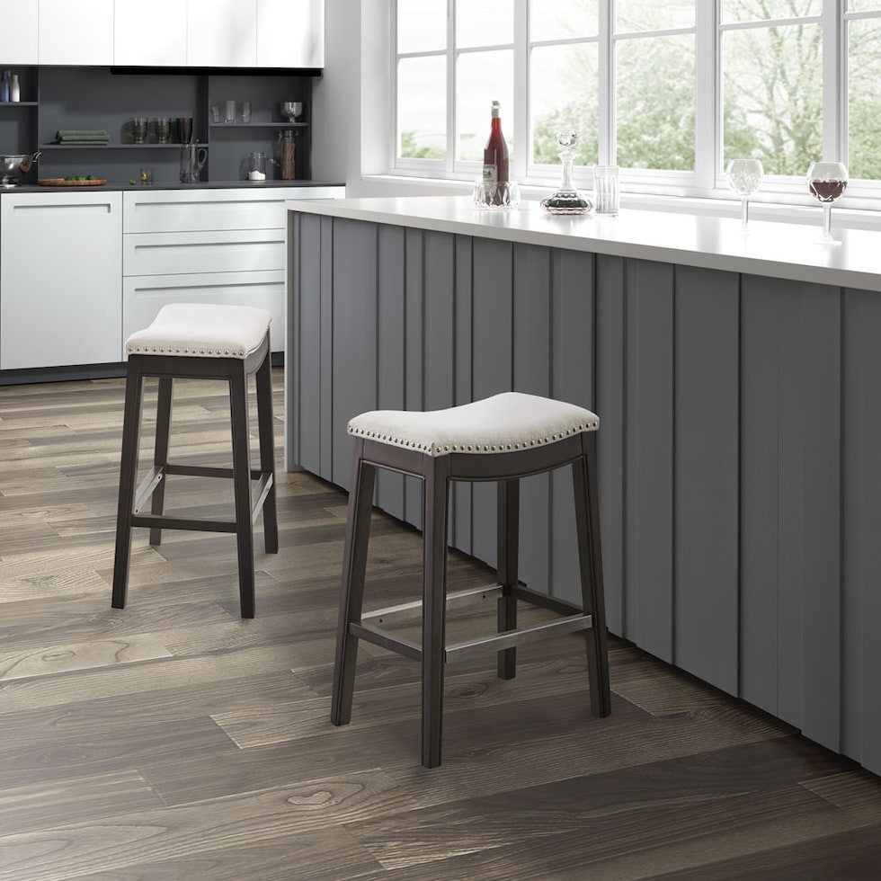 vincenzo neutral counter height stool   