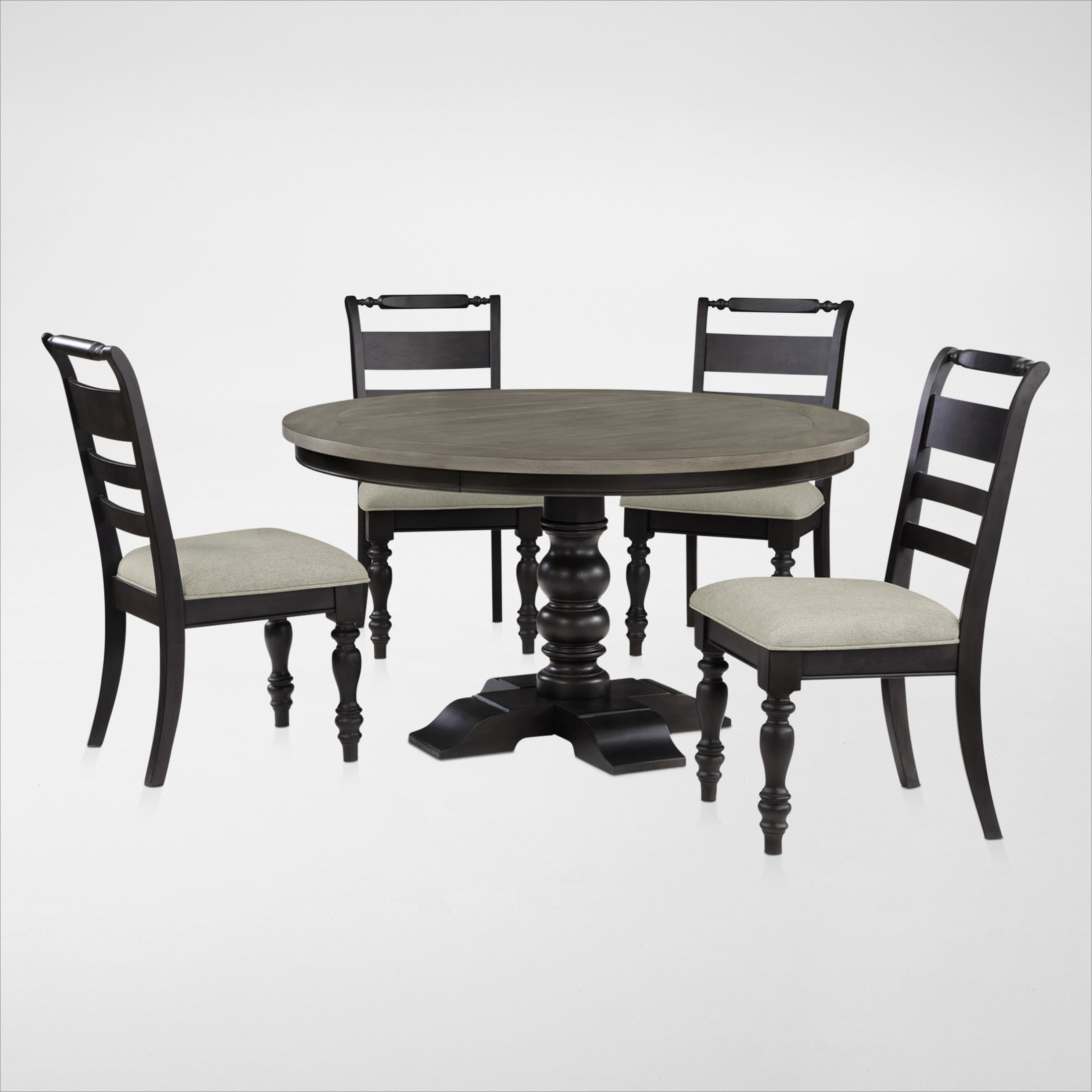 Vineyard Round Dining Table and 4 Dining Chairs