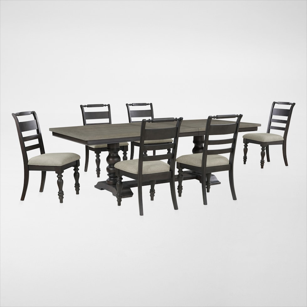 vineyard black  pc dining room web   