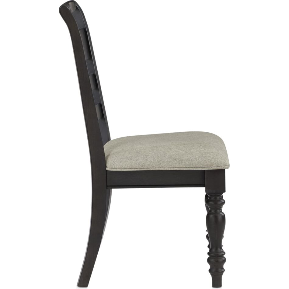 vineyard black dining chair   