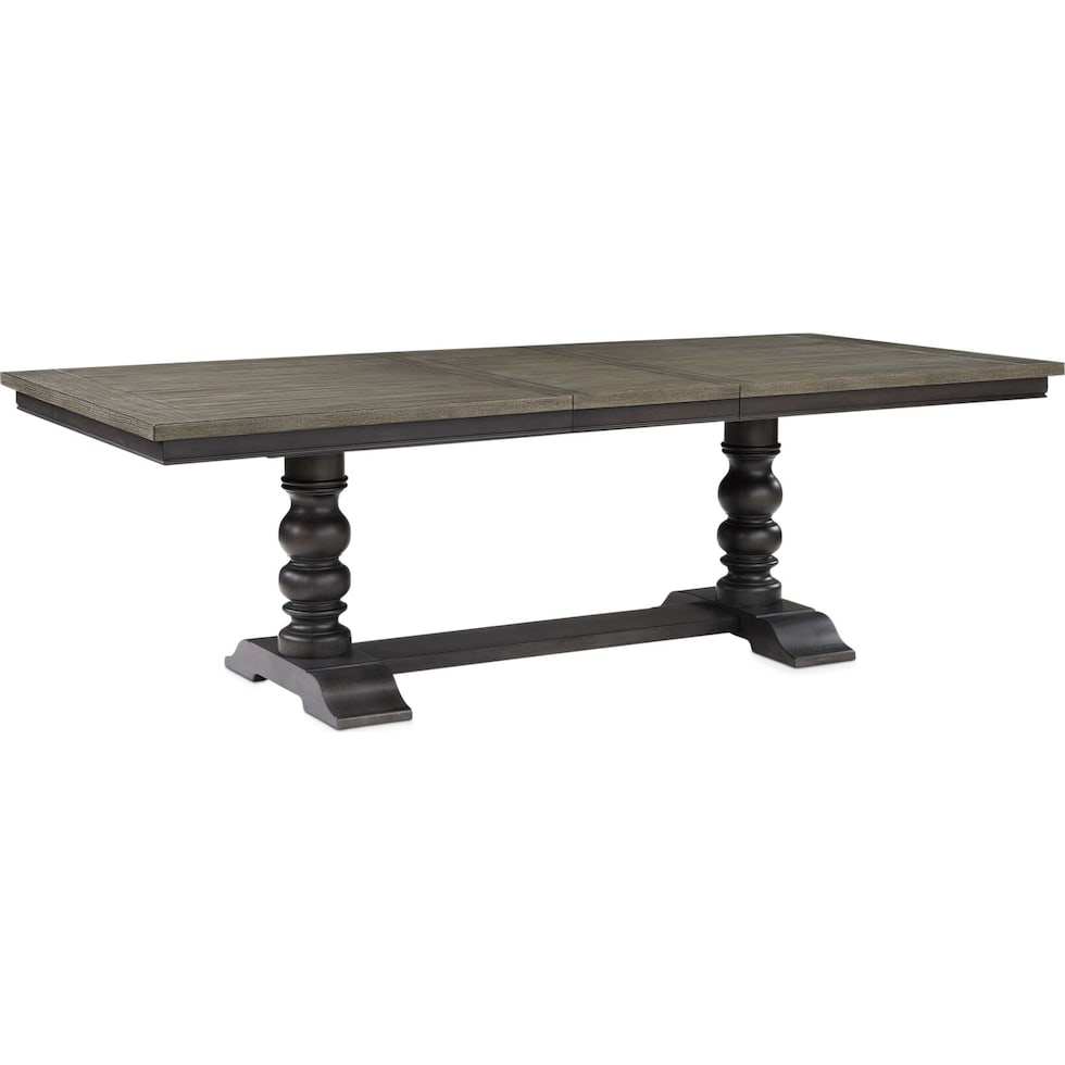 vineyard black dining table   