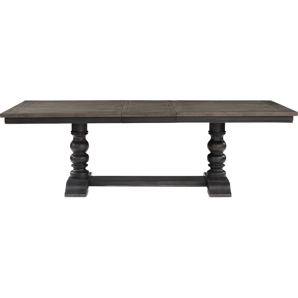 vineyard black dining table   