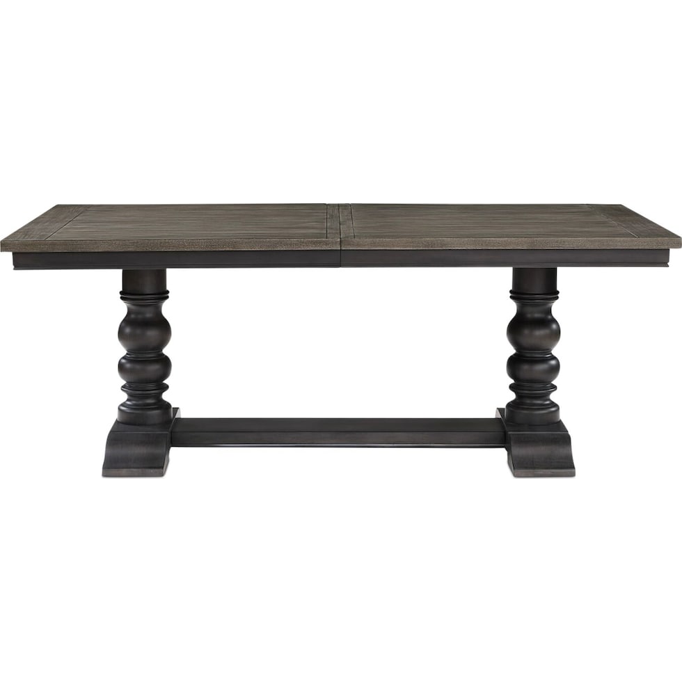 vineyard black dining table   