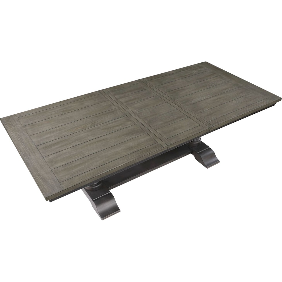 vineyard black dining table   