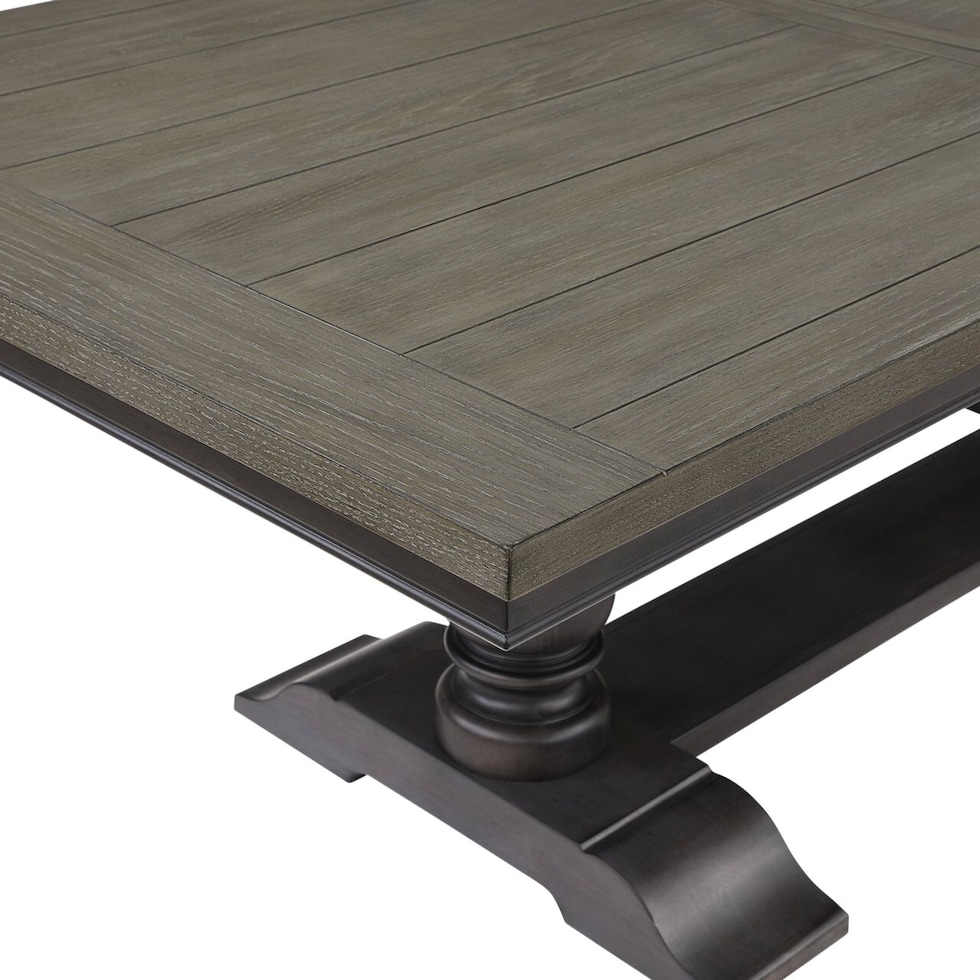 vineyard black dining table   