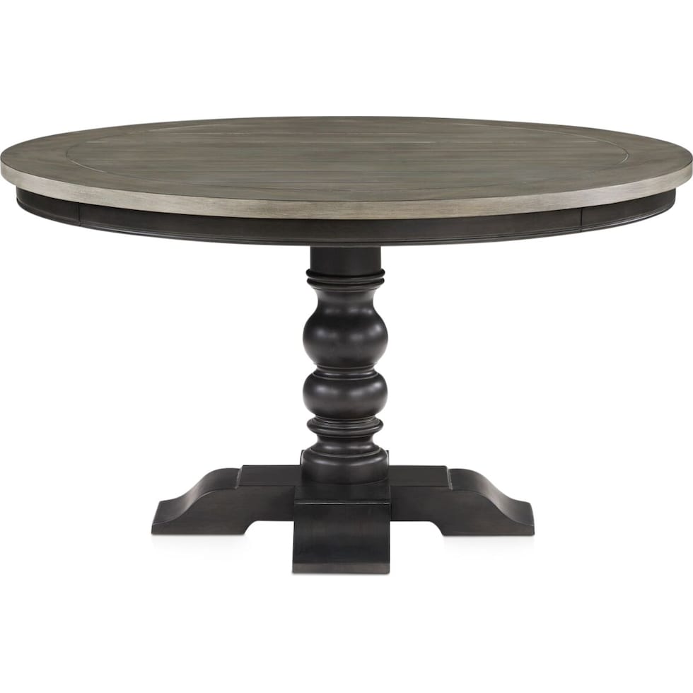 vineyard black dining table   