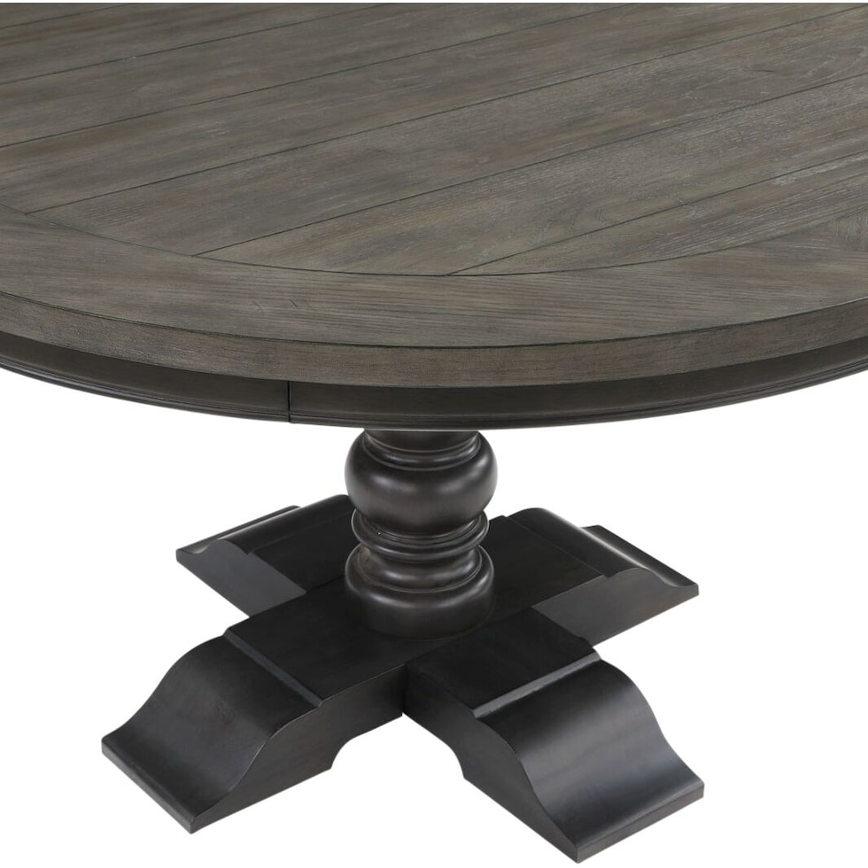 vineyard black dining table   