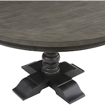 vineyard black round dining table   