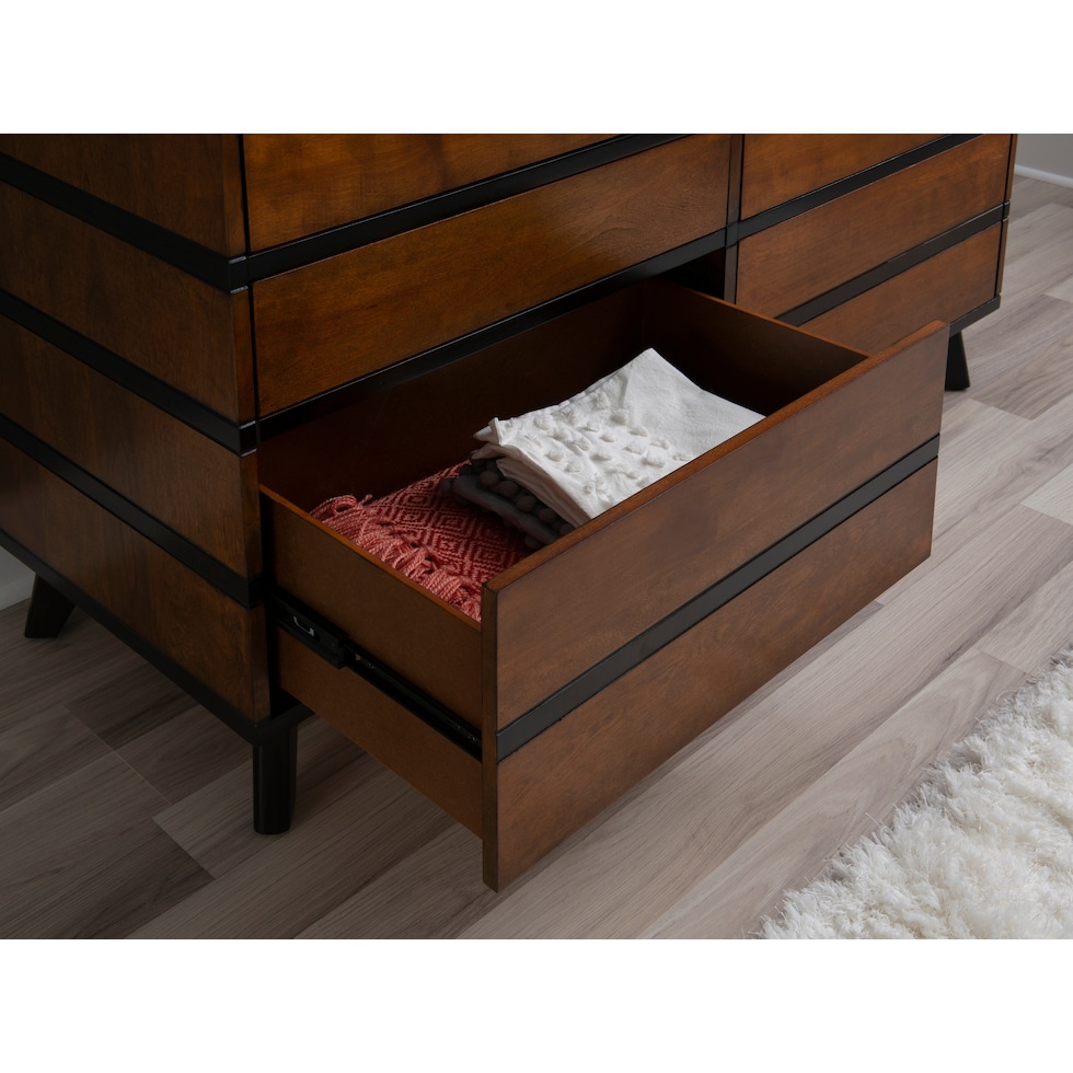 vino dark brown dresser   