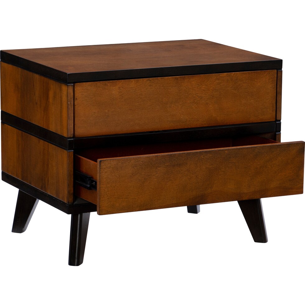 vino dark brown nightstand   