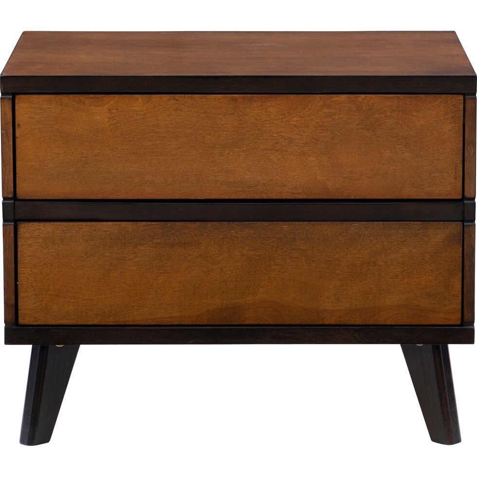 vino dark brown nightstand   