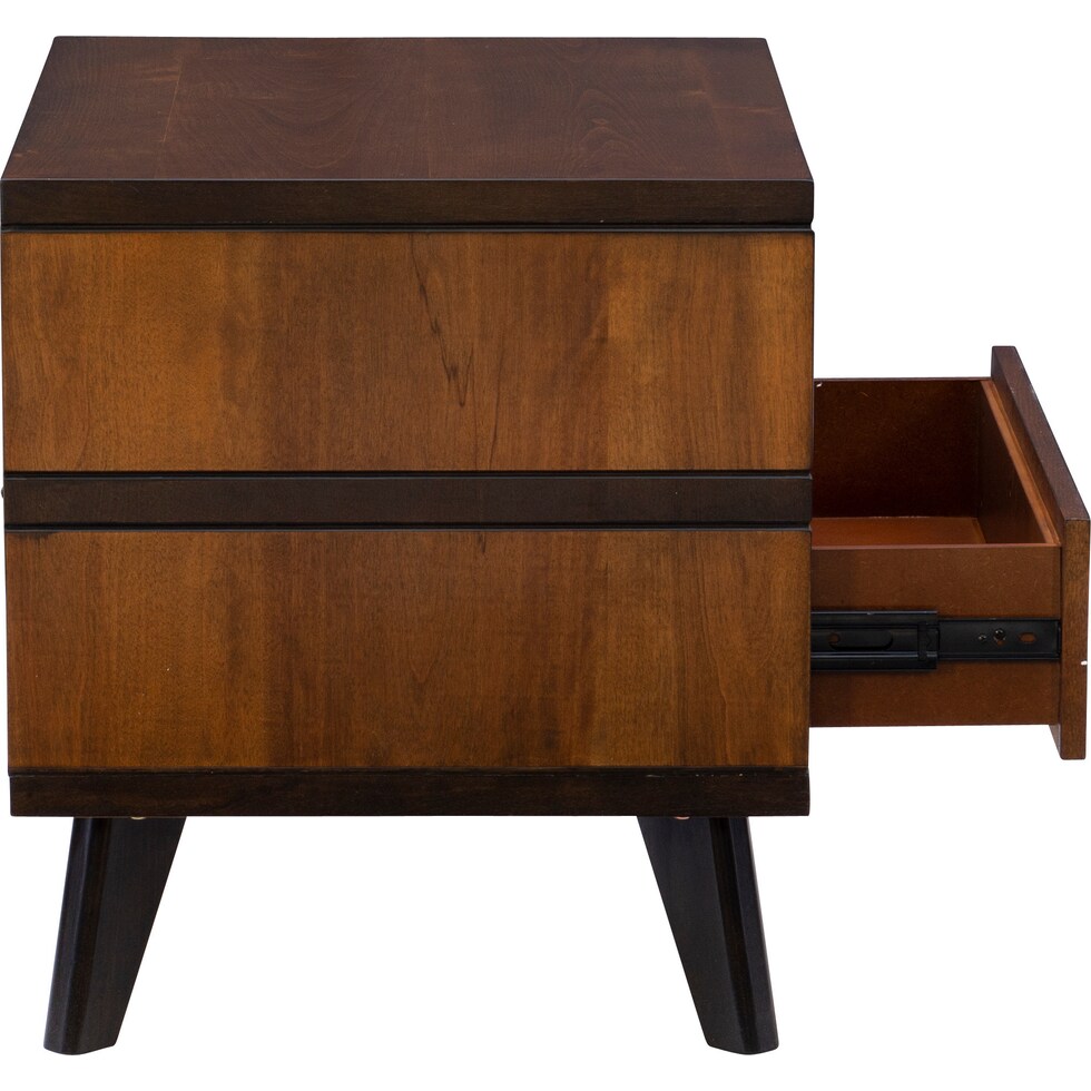 vino dark brown nightstand   