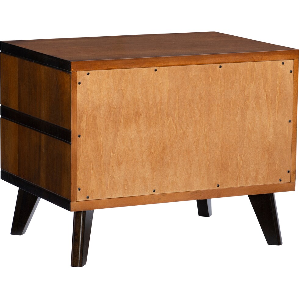 vino dark brown nightstand   