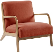 vipin orange accent chair   