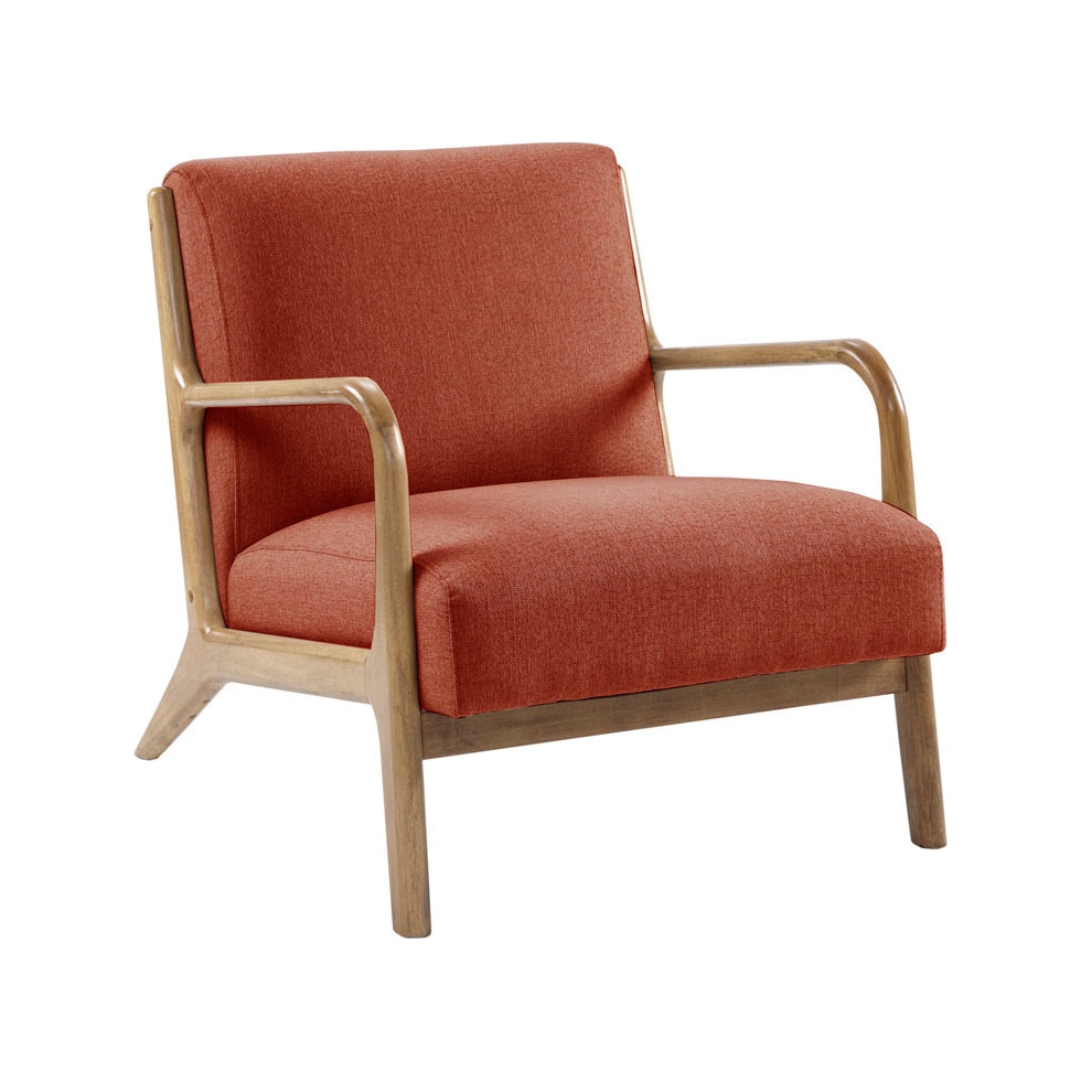 vipin orange accent chair   