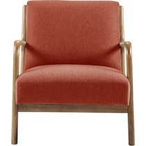 vipin orange accent chair   