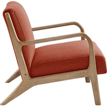 vipin orange accent chair   