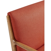 vipin orange accent chair   