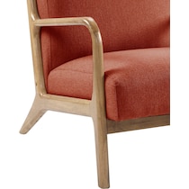 vipin orange accent chair   