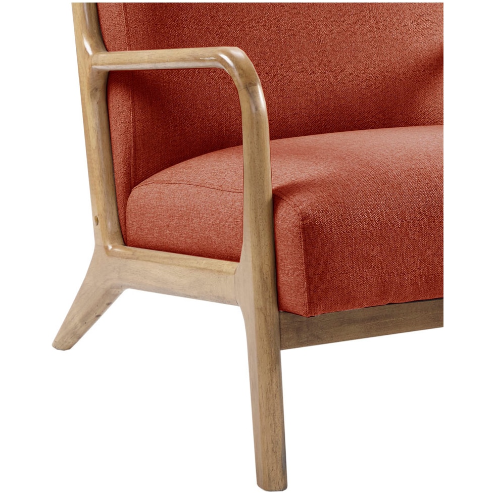 vipin orange accent chair   