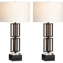 virgo black table lamp   
