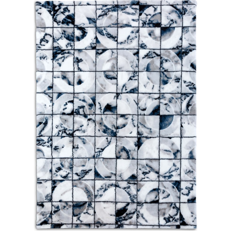 visby blue area rug  x    