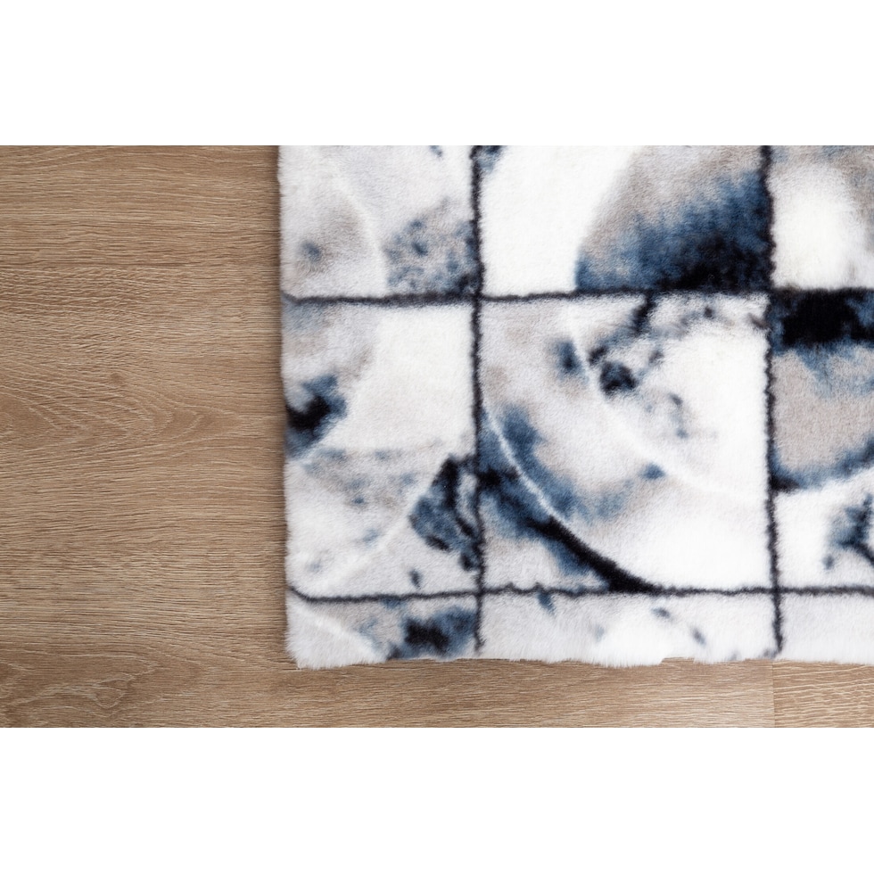 visby blue area rug  x    