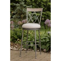 vitaly antique silver counter height stool   