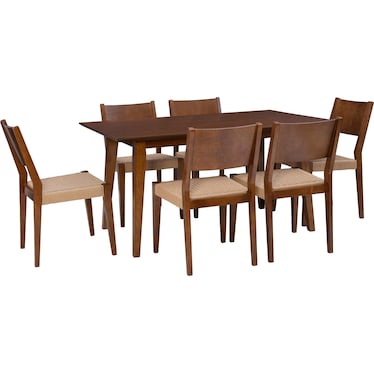 Vittorio Dining Table and 6 Side Chairs