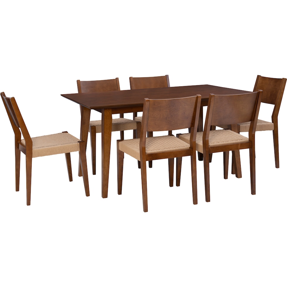 vittorio dark brown  pc dining room   