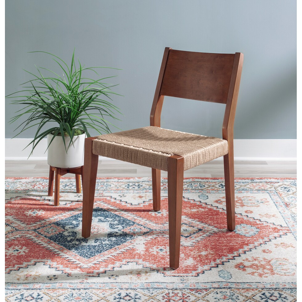 vittorio dark brown chair   