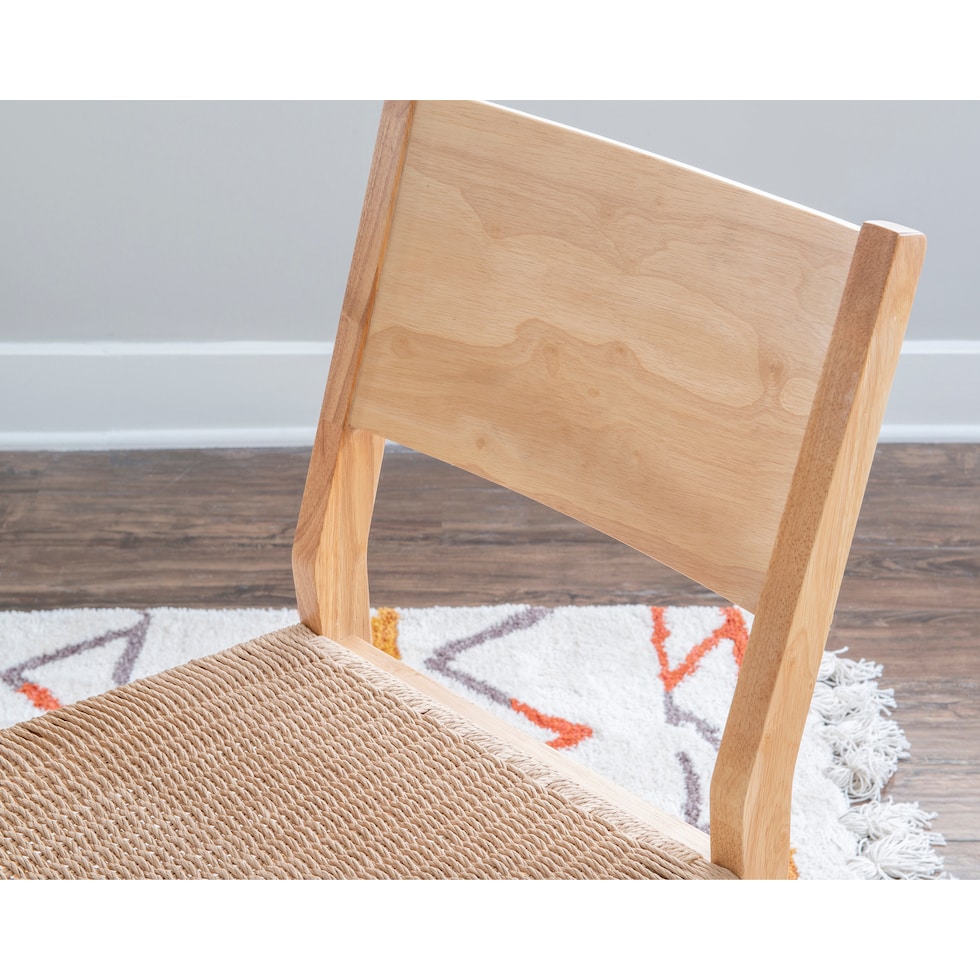 vittorio light brown dining chair   