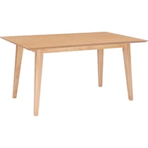 vittorio light brown dining table   