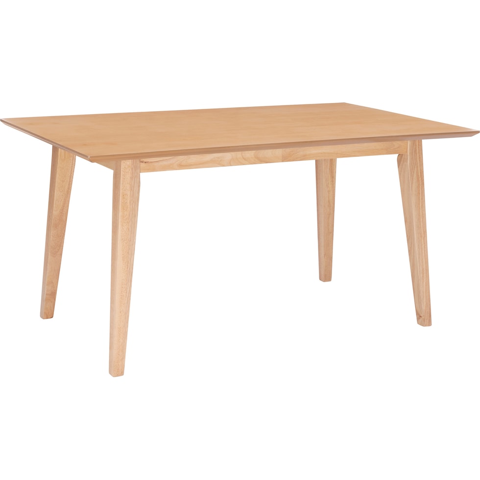 vittorio light brown dining table   