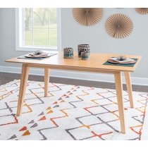 vittorio light brown dining table   