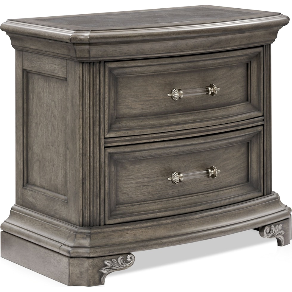 vivian gray nightstand   