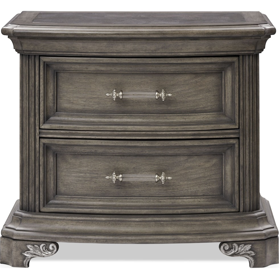 vivian gray nightstand   