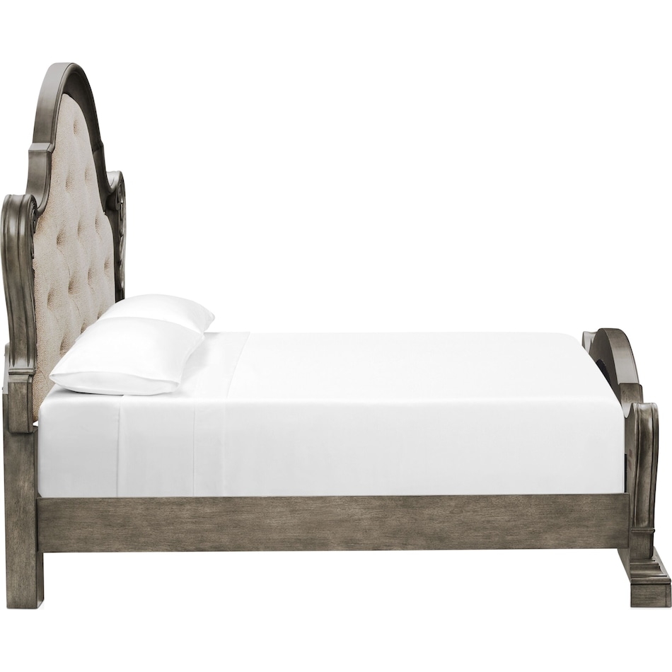 vivian gray queen bed   