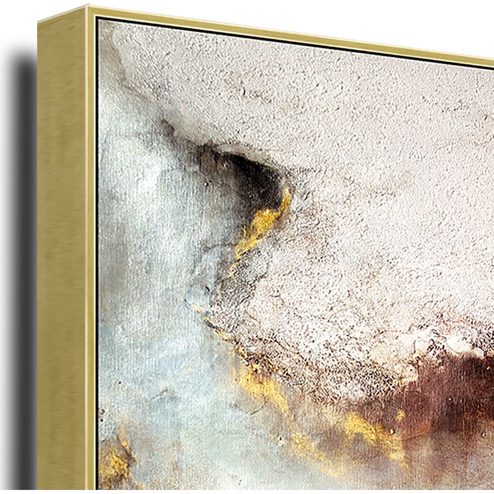 volcanic sympho neutral wall art   