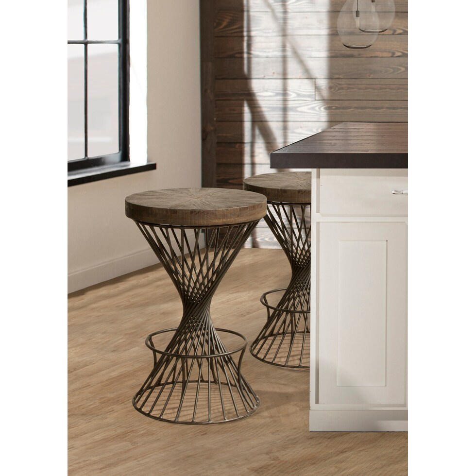 vortex dark brown counter height stool   
