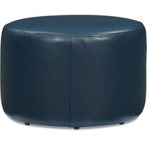 wade blue ottoman   