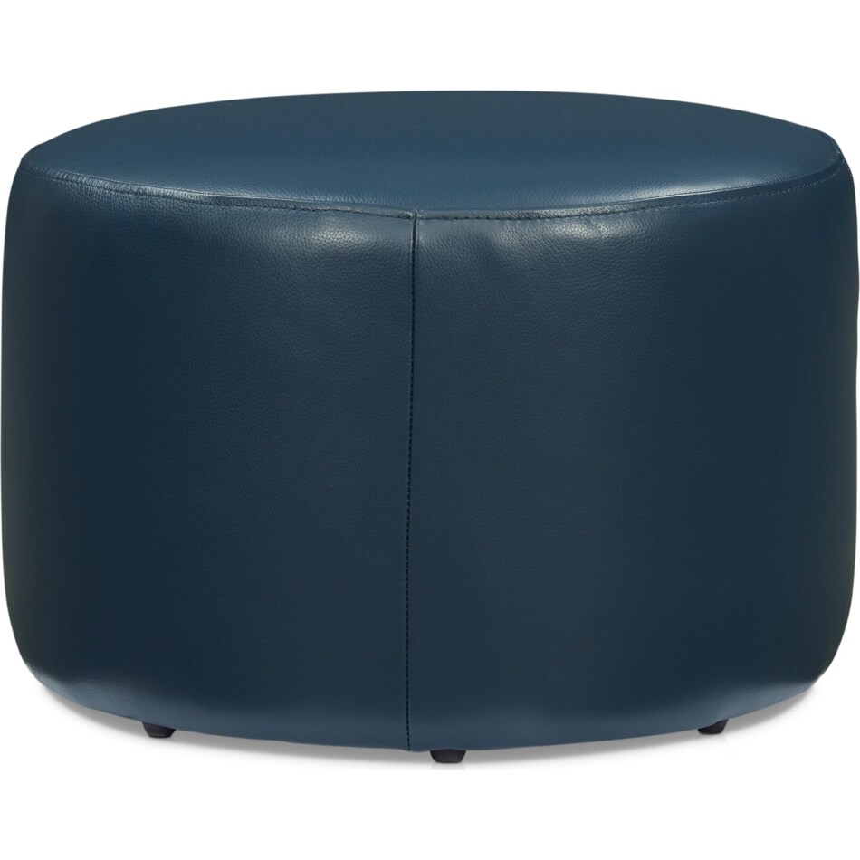 wade blue ottoman   